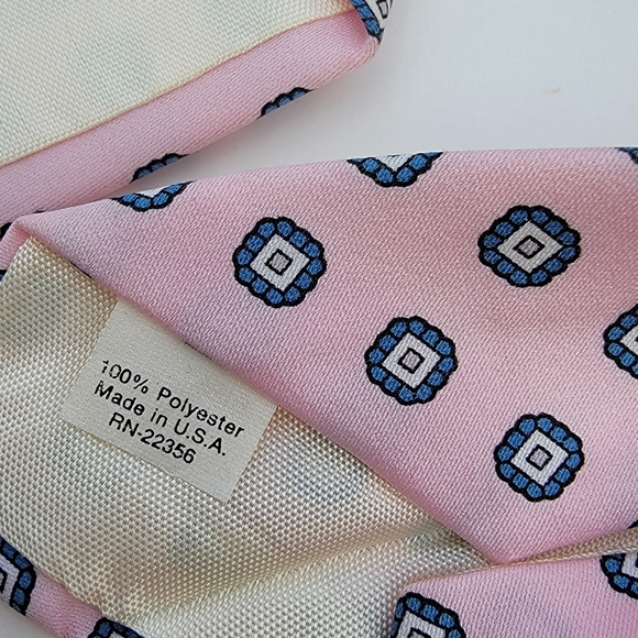 LILLY DACHE Men's Tie Pink with pattern - Picture 8 of 8